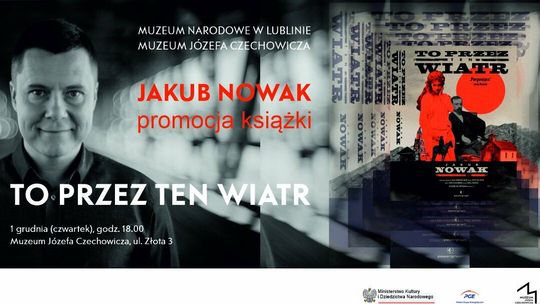 Jakub Nowak, autor powieści "To przez ten wiatr" w Muzeum Czechowicza. Spotkanie autorskie