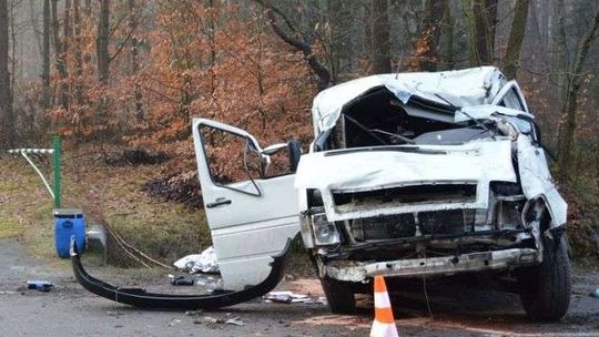 Jechał za szybko. Uderzył w drzewo 