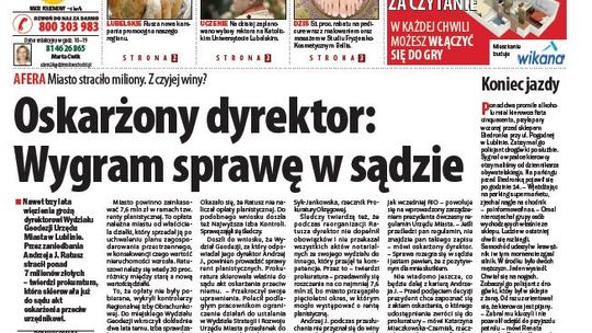 Jedynka Dziennika Wschodniego z 10 maja 2012 r.