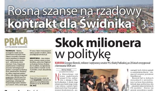 Jedynka Dziennika Wschodniego z 10 października 2012