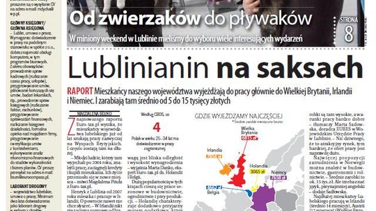 Jedynka Dziennika Wschodniego z 11 marca 2013 r.