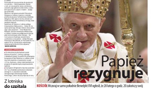 Jedynka Dziennika Wschodniego z 12 lutego 2013