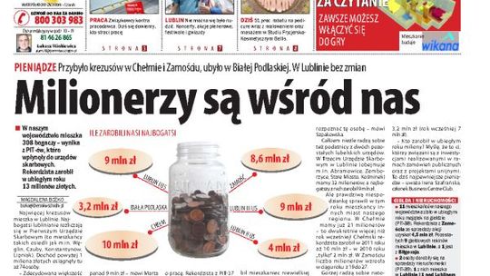 Jedynka Dziennika Wschodniego z 14 maja 2012