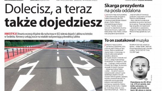 Jedynka Dziennika Wschodniego z 15 czerwca 2013