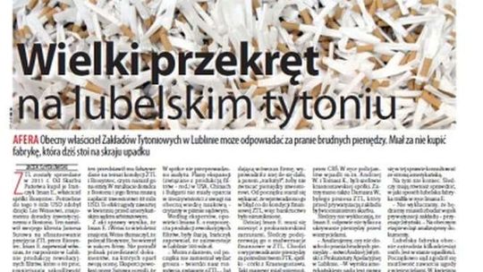 Jedynka Dziennika Wschodniego z 15 czerwca 2015 r.