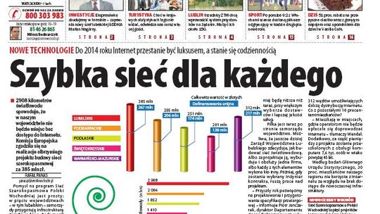 Jedynka Dziennika Wschodniego z 15 listopada 2011 r.