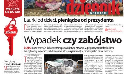 Jedynka Dziennika Wschodniego z 15 października 2013