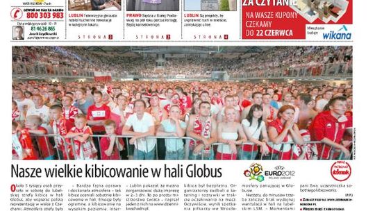 Jedynka Dziennika Wschodniego z 18 czerwca 2012