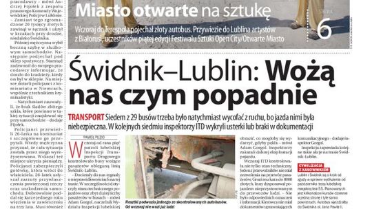 Jedynka Dziennika Wschodniego z 18 czerwca 2013