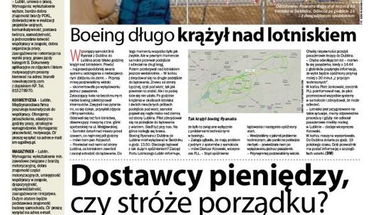 Jedynka Dziennika Wschodniego z 2 stycznia 2012