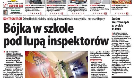 Jedynka Dziennika Wschodniego z 21 kwietnia 2011 r.