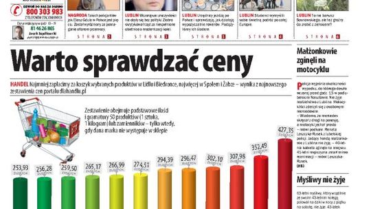 Jedynka Dziennika Wschodniego z 23 lipca 2012
