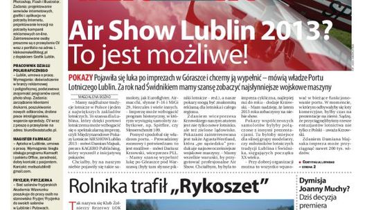 Jedynka Dziennika Wschodniego z 24 października 2012