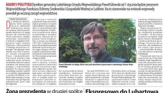 Jedynka Dziennika Wschodniego z 25 października 2017