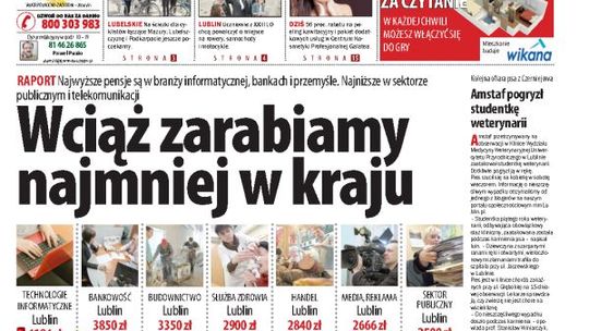 Jedynka Dziennika Wschodniego z 26 marca 2012 roku