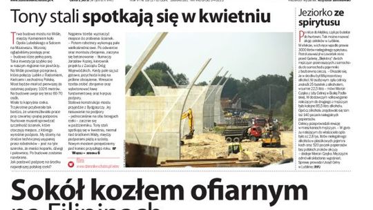 Jedynka Dziennika Wschodniego z 27 lipca 2013