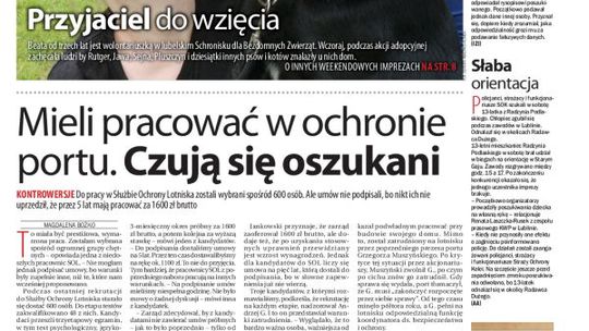 Jedynka Dziennika Wschodniego z 27 maja 2013