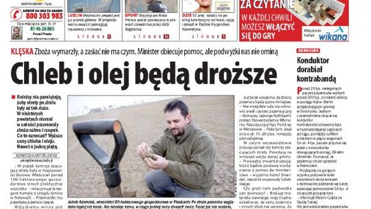 Jedynka Dziennika Wschodniego z 3 kwietnia 2012 