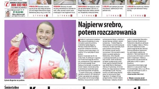 Jedynka Dziennika Wschodniego z 30 lipca 2012