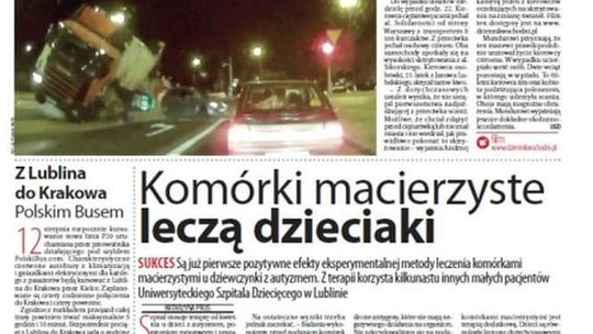 Jedynka Dziennika Wschodniego z 4 sierpnia 2015 r.