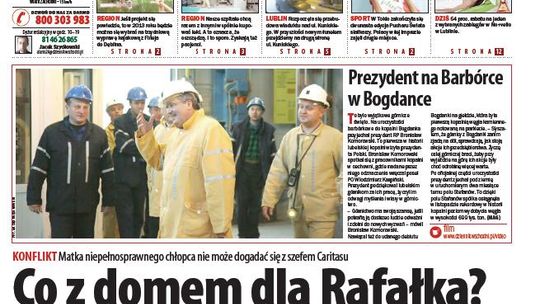 Jedynka Dziennika Wschodniego z 5 grudnia 2011 r.