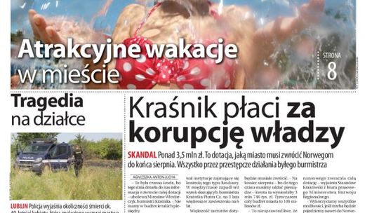 Jedynka Dziennika Wschodniego z 5 lipca 2013