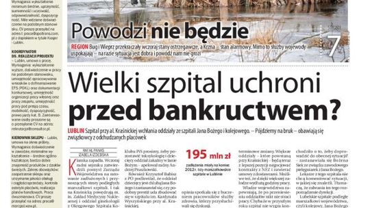 Jedynka Dziennika Wschodniego z 5 lutego 2013