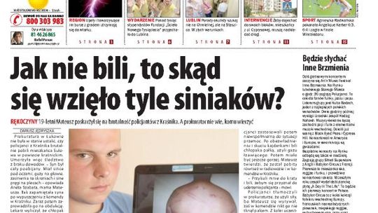 Jedynka Dziennika Wschodniego z 6 lipca 2012