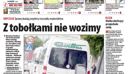 Jedynka Dziennika Wschodniego z 7 lipca 2011