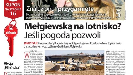 Jedynka Dziennika Wschodniego z 7 października 2013