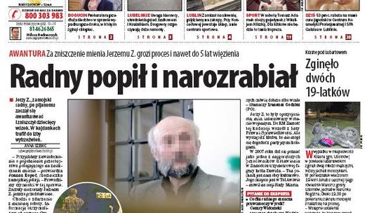 Jedynka Dziennika Wschodniego z 7 września 2011 r.