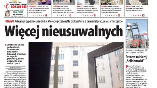 Jedynka Dziennika Wschodniego z 8 marca 2011 roku