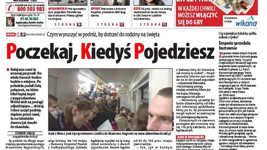 Jedynka Dziennika z 22.12.2011 r.