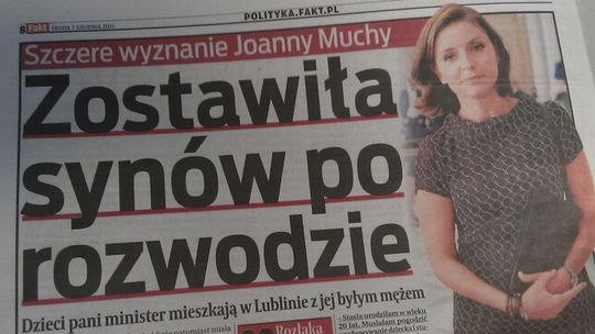 Joanna Mucha zostawiła dzieci z byłym mężem w Lublinie