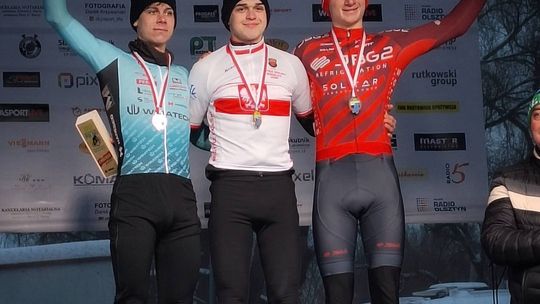 Kacper Doppke został wicemistrzem Polski orlików w kolarstwie przełajowym