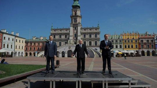 Kaczyński w Zamościu tajemniczo krytykuje: "Tak o kimś mówią"