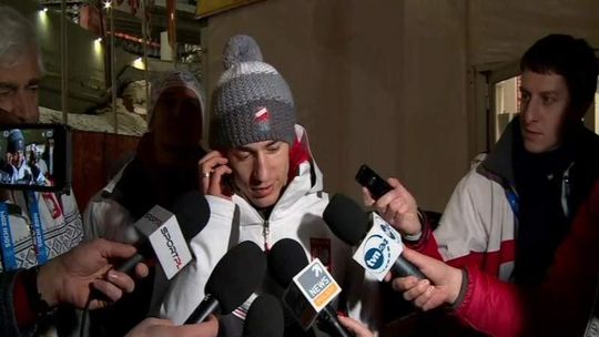 Kamil Stoch udziela wywiadu i... odbiera tajemniczy telefon