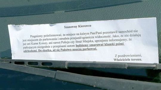 Kara za złe parkowanie: karne kut...sy i psie kupy na klamkach