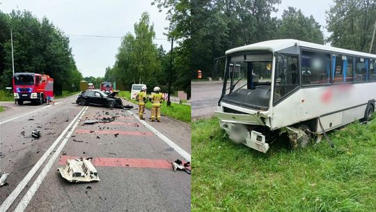 Karambol na krajowej dziewiętnastce. Droga Lublin-Lubartów była zablokowana [zdjęcia]