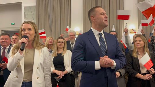 Karol Nawrocki w Lubelskiem. Zamość witał kandydata śpiewem