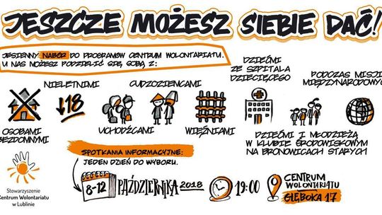 Każdy może zostać wolontariuszem. W Lublinie trwa rekrutacja