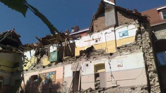 Kazimierz Dolny: Szkoła się zawaliła. Co dalej z budową nowej?