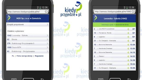 Kiedyprzyjedzie.pl w Zamościu