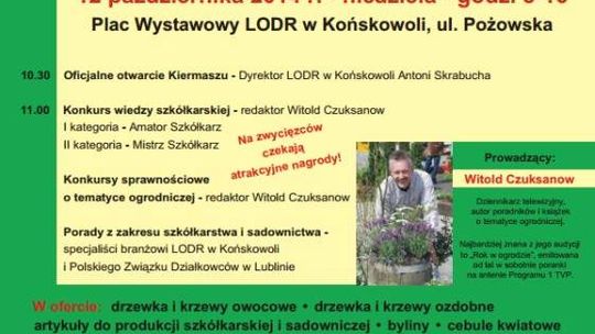 Kiermasz szkółkarski w Końskowoli