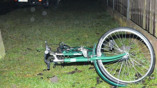 Kierowca najechał na nieoświetlony rower