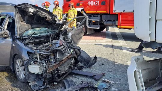 Kierowca w ciężkim stanie