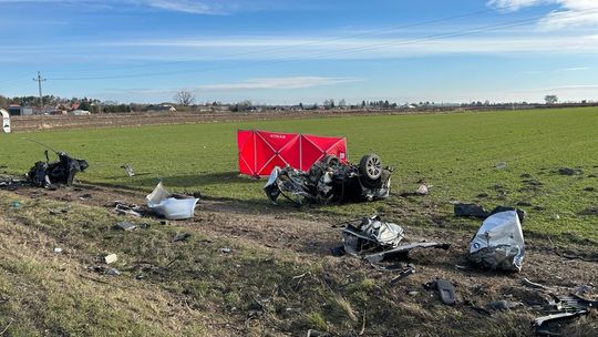 Kierowca zginął na miejscu. Auto roztrzaskało się na części 