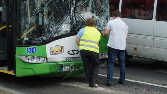 Kierująca trolejbusem pomyliła pedał gazu z hamulcem