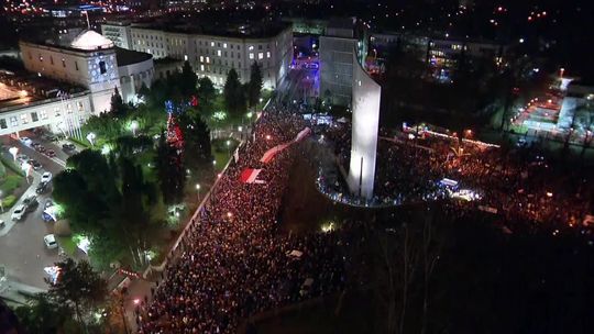 Kilka tysięcy ludzi protestowało przed Sejmem przeciwko zmianom w sądownictwie