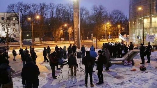 Kilkadziesiąt osób na proteście studentów w Lublinie. "Cicho już byliśmy"